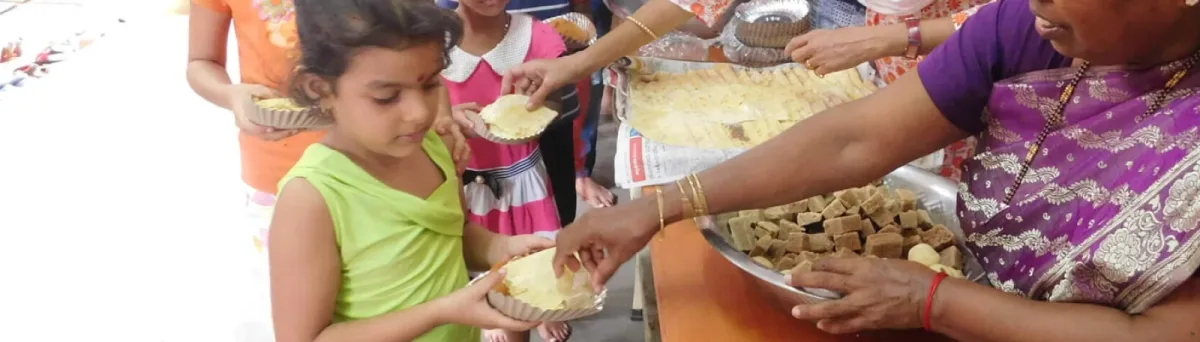 Distribution of Food and Milk