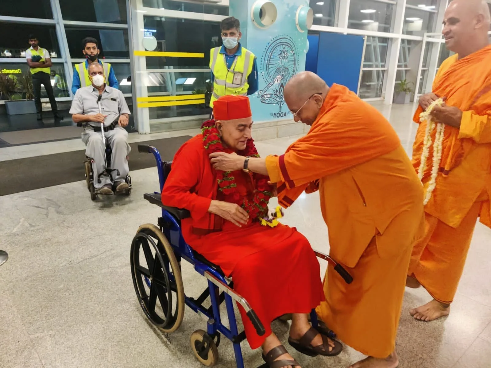 Parama Pujya Srimat Swami Swami Gautamanandaji – Vice President of Ramakrishna Order arrived to Ramakrishna Math Mangaluru